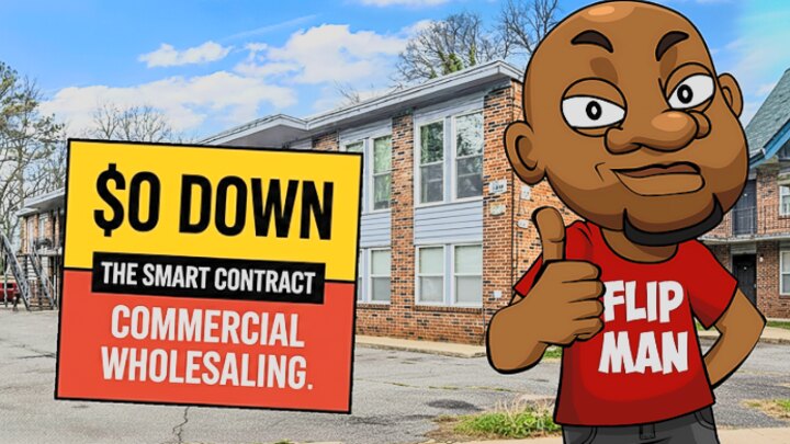 Zero down smart contract commercial wholesaling course cover
